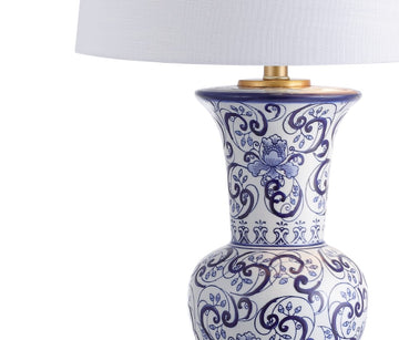 Leo 28.5" Chinoiserie LED Table Lamp - JONATHAN Y